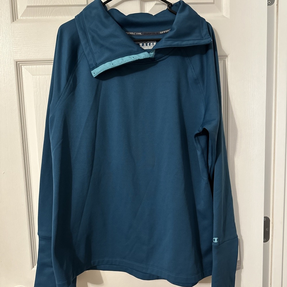 Champion Warmth Without Weight Pullover Emerald Green Sweatshirt Sweater XL